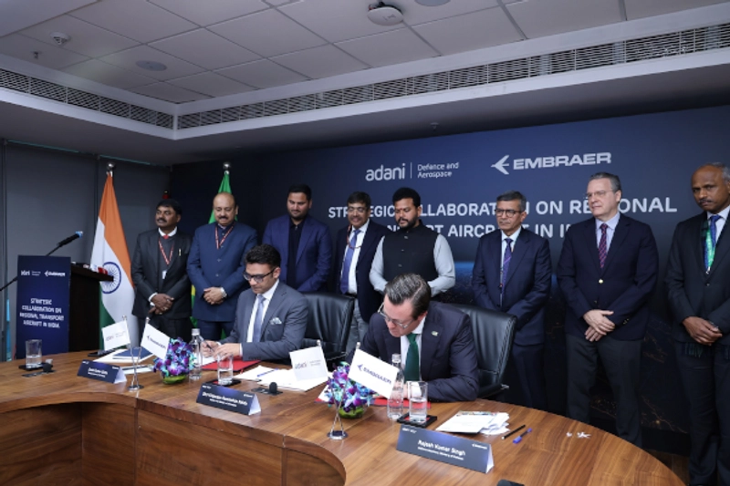 Adani and Embraer Forge a Landmark Aerospace Manufacturing Alliance thumbnail
