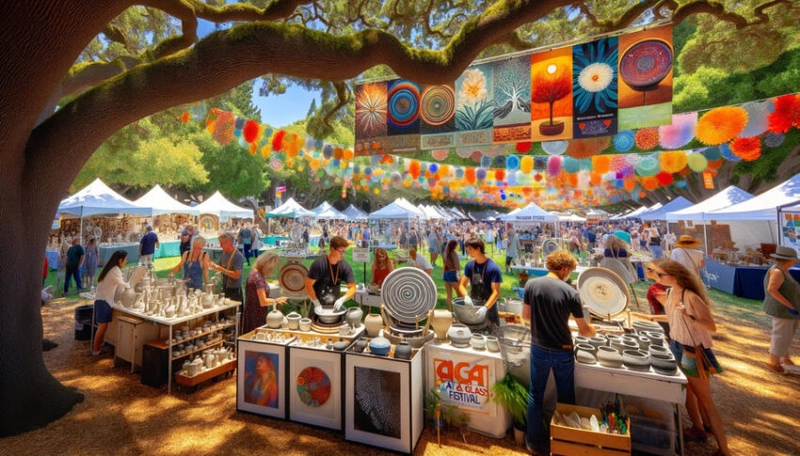 Trade show PALO ALTO CLAY AND GLASS FESTIVAL