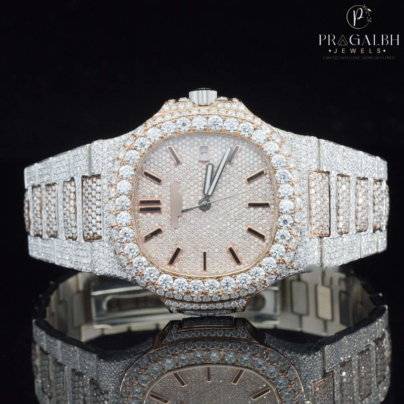 Buy Amazing Men Moissanite Watch Fully Iced Out Luxury Fashion